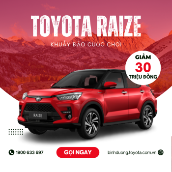 Cập nhật giá xe Toyota Raize tháng 4/2023 và chương trình khuyến mãi