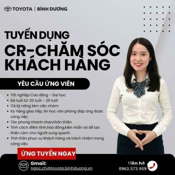 Tuyển dụng nhân viên tiếp nhận đặt lịch hẹn - chăm sóc khách hàng